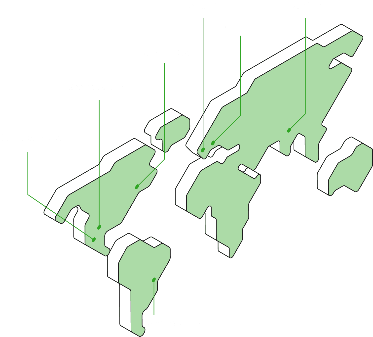 World map of avatars
